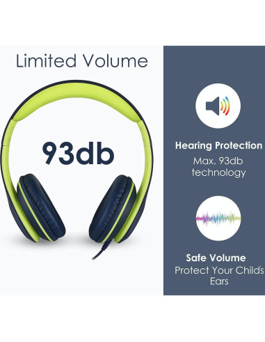 Auriculares NENOS para Niños Volumen Limitado Plegables Lima