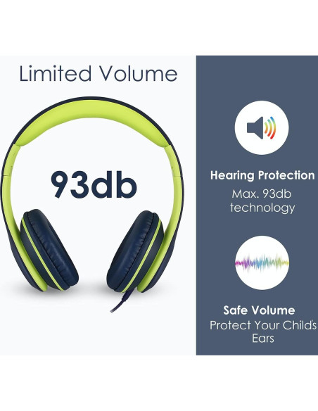 Auriculares NENOS para Niños Volumen Limitado Plegables Lima Auriculares NENOS para Niños Volumen Limitado Plegables Lima