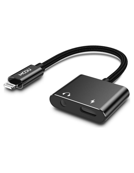 Adaptador de Audio y Carga MOOU para iPhone 2 en 1 Lightning Adaptador de Audio y Carga MOOU para iPhone 2 en 1 Lightning