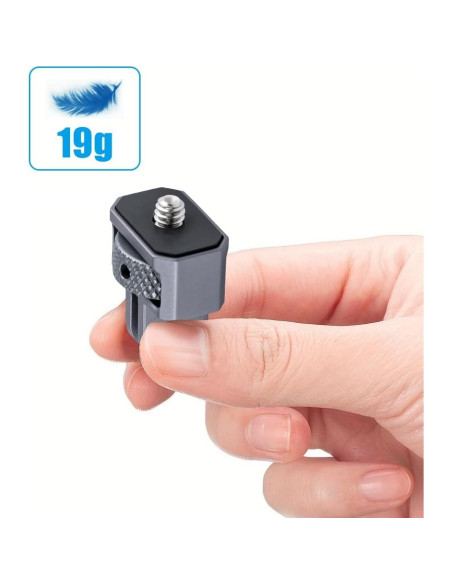 Adaptador de Montaje de Aluminio CNC 1/4" para GoPro y Cámaras Adaptador de Montaje de Aluminio CNC 1/4" para GoPro y Cámaras