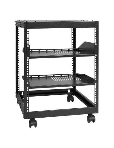 Rack de Servidor VEVOR 12U Ajustable 58.4-101.6 cm Negro