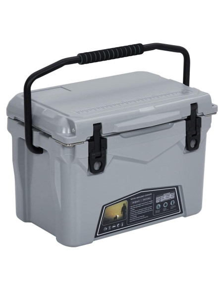 Nevera Rotomoldeada 20 QT SunnyFurn Gris para Camping y Pesca
