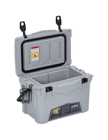 Nevera Rotomoldeada 20 QT SunnyFurn Gris para Camping y Pesca