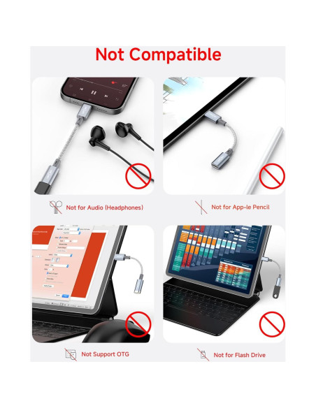 Adaptadores USB C a Lightning Lertosen 27W - Paquete de 2 Adaptadores USB C a Lightning Lertosen 27W - Paquete de 2