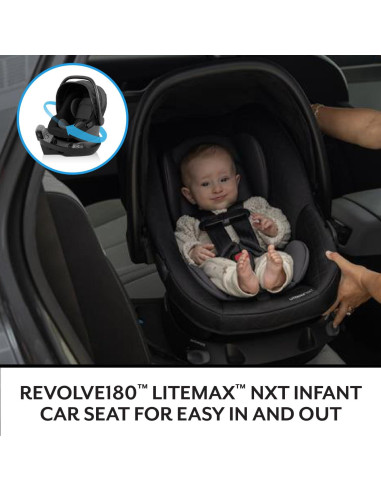 Sistema de Viaje Evenflo Shyft Intuiti Cochecito Modular Negro