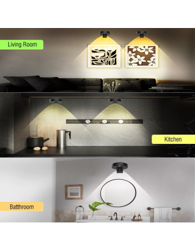 3Pack Luces LED EUIOKUN para Cuadros con Control Remoto