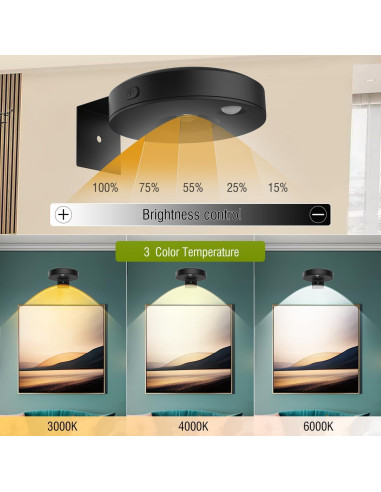 3Pack Luces LED EUIOKUN para Cuadros con Control Remoto