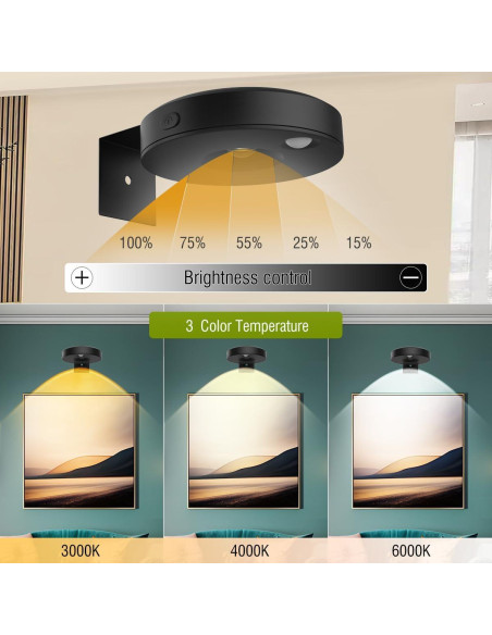3Pack Luces LED EUIOKUN para Cuadros con Control Remoto 3Pack Luces LED EUIOKUN para Cuadros con Control Remoto