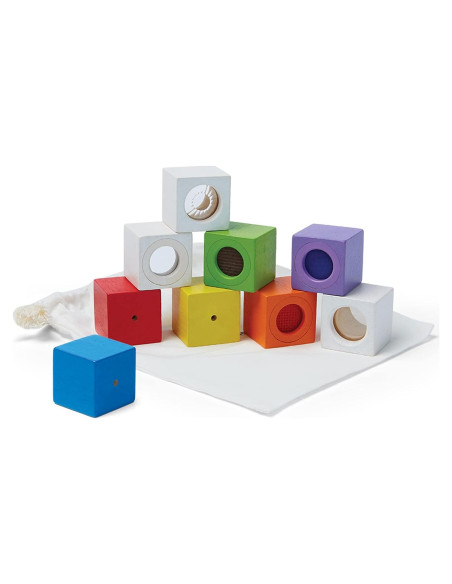 Bloques de Actividad Sensorial PlanToys - Set 9 Piezas 12+ Meses Bloques de Actividad Sensorial PlanToys - Set 9 Piezas 12+ Meses