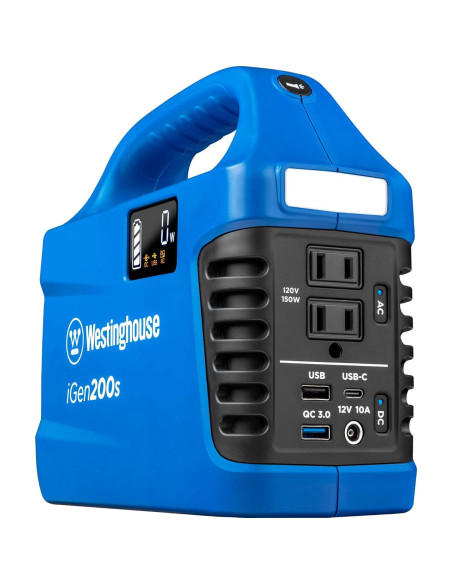 Generador Solar Portátil Westinghouse iGen200s 300W + Linterna LED