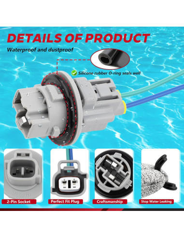 Conector de luz de giro Toyota Svicari 90075-60028 2 Pcs
