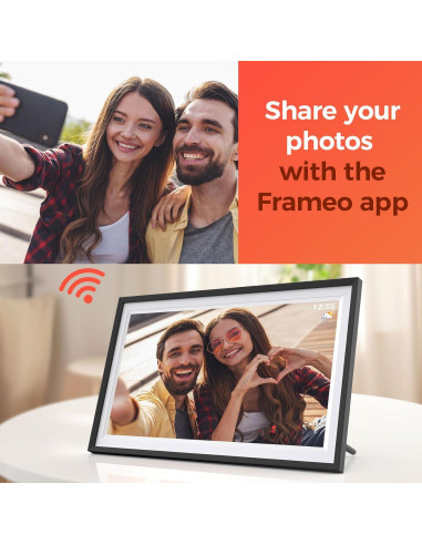 Marco de Fotos Digital Frameo 15.6" 32GB Pantalla IPS HD