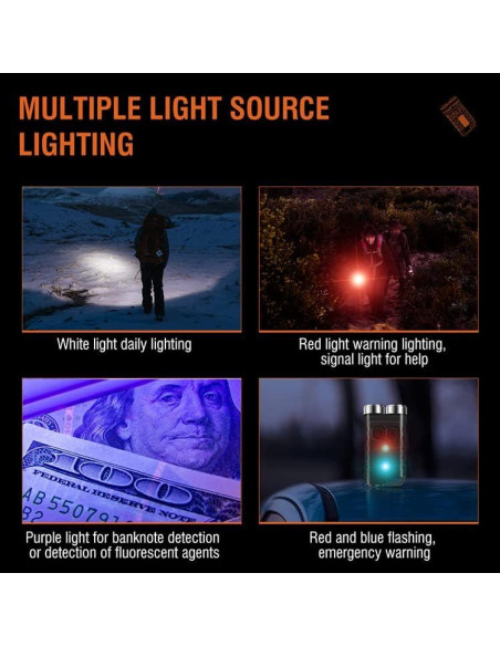 Linterna LED Mini Recargable Preppers Peak V3 900 Lúmenes Linterna LED Mini Recargable Preppers Peak V3 900 Lúmenes