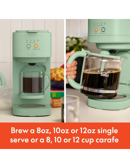 Cafetera de Goteo BELLA VersaBrew 2-en-1 1.77L Filtro Reutilizable Cafetera de Goteo BELLA VersaBrew 2-en-1 1.77L Filtro Reutilizable