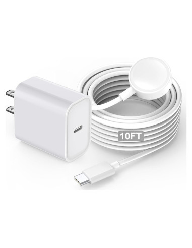 Cargador Rápido Apple Watch 3M USB C 20W Compatible Series 10-1