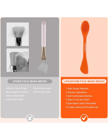 Set de 3 Brochas de Silicona para Mascarillas Lipxantiom