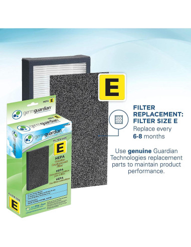 Purificador de Aire GermGuardian AC4150BLCA con Filtro HEPA y Luz UV-C