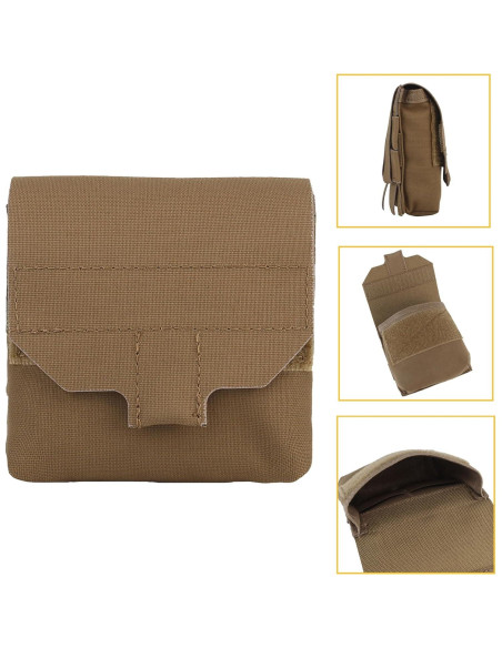 Bolsa Utilitaria Mini Molle SABADO Marrón Coyote 10x10cm Bolsa Utilitaria Mini Molle SABADO Marrón Coyote 10x10cm
