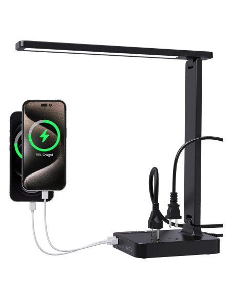 Lámpara de Escritorio LED COZOO con Cargador USB y Temporizador Lámpara de Escritorio LED COZOO con Cargador USB y Temporizador