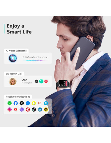 Reloj Inteligente Blackview R30Pro con Llamadas y Monitoreo de Salud