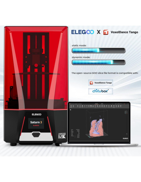 Impresora 3D de Resina ELEGOO Saturn 3 12K LCD 10" Impresora 3D de Resina ELEGOO Saturn 3 12K LCD 10"