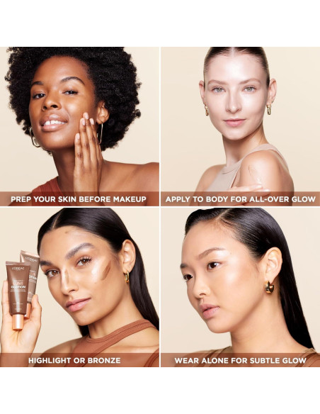 Iluminador L'Oreal Paris Lumi Glotion 40 ml - Brillo Natural 901 Justo Iluminador L'Oreal Paris Lumi Glotion 40 ml - Brillo Natural 901 Justo