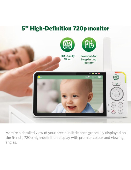 Monitor para Bebés LeapFrog LF925HD WiFi 1080p con Cámara 5" Monitor para Bebés LeapFrog LF925HD WiFi 1080p con Cámara 5"