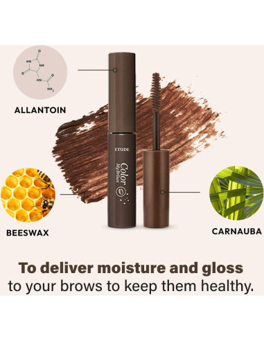 ETUDE Color My Brows - Máscara para Cejas Marrón Claro 4.5 ml