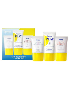 Kit de Viaje Supergoop! SPF Bestsellers - 3 Protectores Solares
