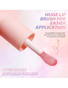 Aceite Hidratante para Labios LANGMANNI - 2 Piezas Sabor Fresa 2