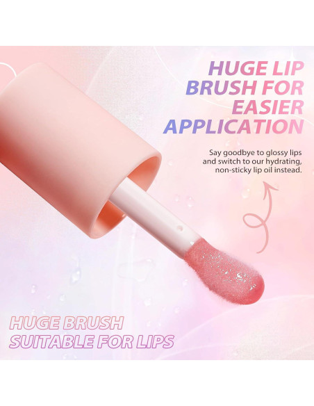 Aceite Hidratante para Labios LANGMANNI - 2 Piezas Sabor Fresa Aceite Hidratante para Labios LANGMANNI - 2 Piezas Sabor Fresa