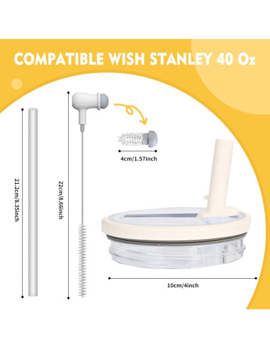 Tapa a prueba de fugas KFHOLIE para vaso Stanley 40 oz - 2 unidades