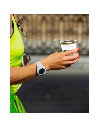 Taza Plegable Burtrail 200ml Ultraligera para Correr - 2 Pcs Gris y Blanco