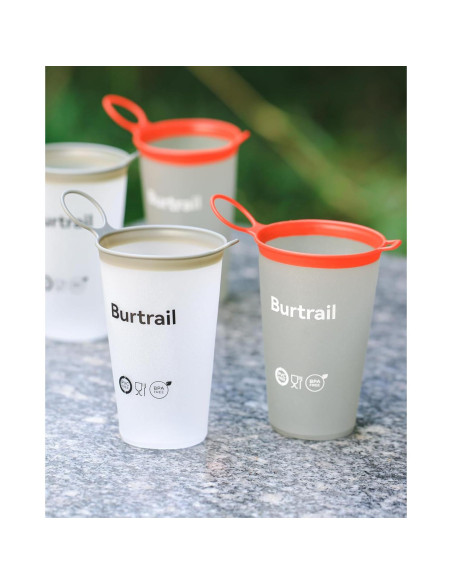 Taza Plegable Burtrail 200ml Ultraligera para Correr - 2 Pcs Gris y Blanco Taza Plegable Burtrail 200ml Ultraligera para Correr - 2 Pcs Gris y Blanco