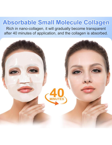 Mascarilla Antienvejecimiento de Colágeno HUALIJIA - 6 Unidades 34g Mascarilla Antienvejecimiento de Colágeno HUALIJIA - 6 Unidades 34g