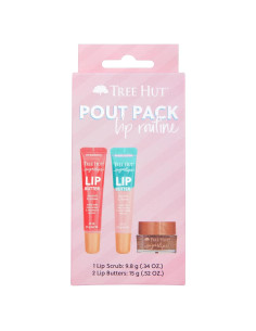 Conjunto Exfoliante y Manteca Labial Tree Hut Pout Pack