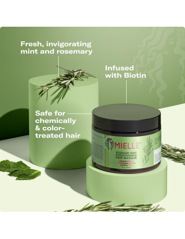 Mielle Organics Aceite y Mascarilla Romero y Menta 340g