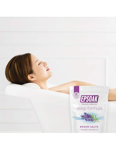 Sal de Epsom Epsoak 0.91 kg con Lavanda - Baño Relajante
