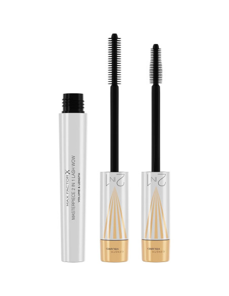 Máscara Max Factor Masterpiece 2 en 1 Lash Wow - Negro Máscara Max Factor Masterpiece 2 en 1 Lash Wow - Negro