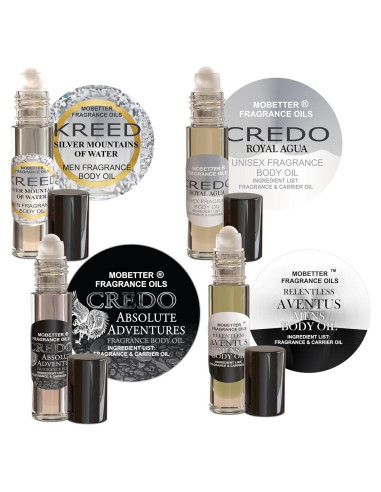 Set de 4 Aceites de Fragancia Unisex MoBetter Roll-On