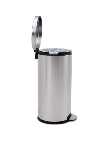 Cubo de Basura Redondo 30L simplehuman Acero Inoxidable Cepillado