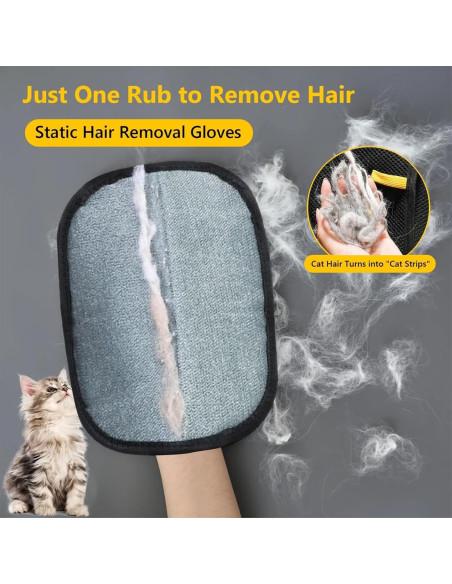 Guantes Removedores de Pelo de Mascotas QY 2025 - Reutilizables Guantes Removedores de Pelo de Mascotas QY 2025 - Reutilizables