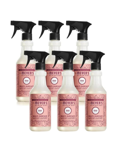 Limpiador Multi-Superficie Mrs. Meyer's Rosa 473ml (Paquete de 6) Limpiador Multi-Superficie Mrs. Meyer's Rosa 473ml (Paquete de 6)