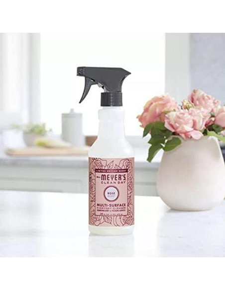 Limpiador Multi-Superficie Mrs. Meyer's Rosa 473ml (Paquete de 6) Limpiador Multi-Superficie Mrs. Meyer's Rosa 473ml (Paquete de 6)