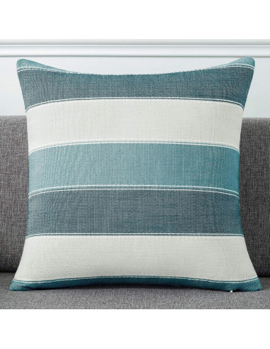 Fundas de Almohada Decorativas AmHoo 50x50 cm Rayas Granja