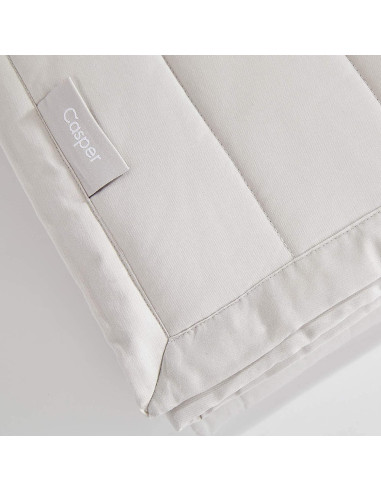 Manta con peso Casper 4.54 kg Gris Acolchada Transpirable