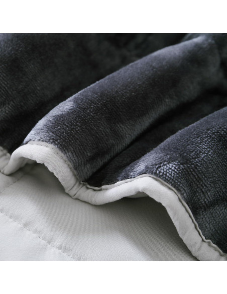 Manta con Peso MOTRIP 152x203cm Franela Gris Claro 9kg Manta con Peso MOTRIP 152x203cm Franela Gris Claro 9kg