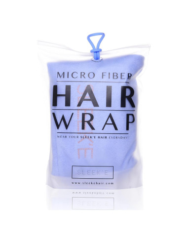 Toalla de Microfibra para Cabello Sleek'e Azul Bebé 66x25.4 cm