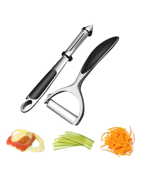 Pelador de Verduras Istarziyi Acero Inoxidable Set de 2 Pelador de Verduras Istarziyi Acero Inoxidable Set de 2