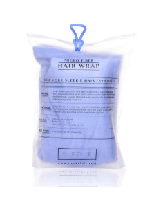 Toalla de Microfibra para Cabello Sleek'e Azul Bebé 66x25.4 cm 2